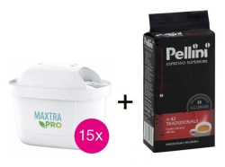 Brita Maxtra PRO Pure Performance 15ks + káva Pellini zadarmo